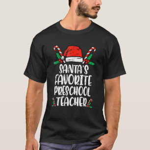 Camiseta Papais noeis Pré-Escolas Favoritas Natal