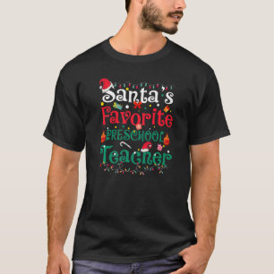 Camiseta Papais noeis Pré-Escolas Favoritas Professora Paja