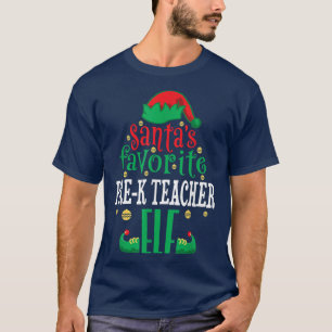 Camiseta Papais noeis Pré-K Professores Favoritos Matchi de