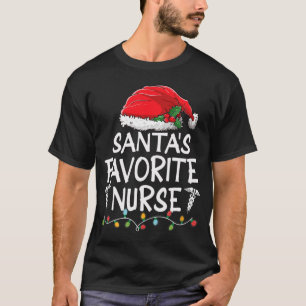 Camiseta Papais noeis preferidos Enfermeira Natal Árvore do