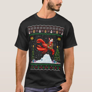 Camiseta Papais noeis-Presente De Lagosta Que Andam Cristo