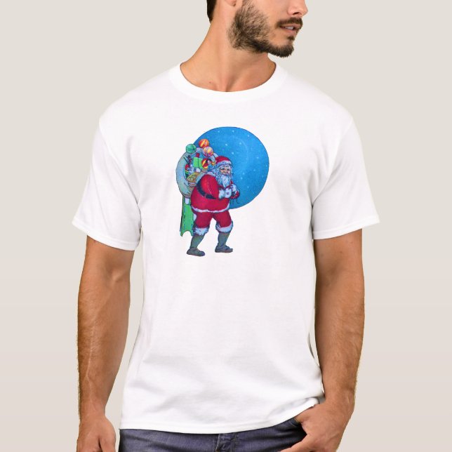 CAMISETA PAPAIS NOEIS, PRESENTE DE NATAL E BRINQUEDOS NO CÉ (Frente)