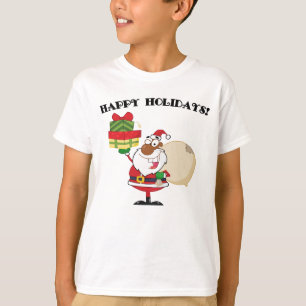 Camiseta Papais noeis pretos com presentes