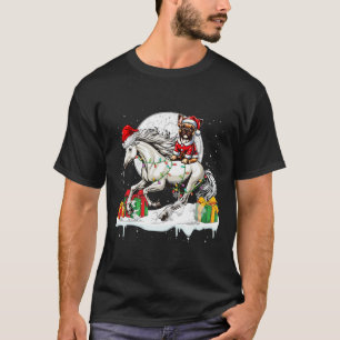 Camiseta Papais noeis Proprietário de Natal do Bulldog Ridi