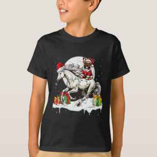Camiseta Papais noeis Proprietário de Natal do Bulldog Ridi
