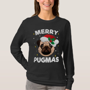 Camiseta Papais noeis Pug Natal Presente para Pug Lover Fel