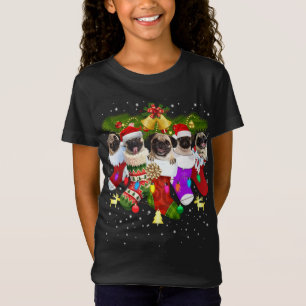 Camiseta Papais noeis Pugilam Meias de Natal Engraçado Cach