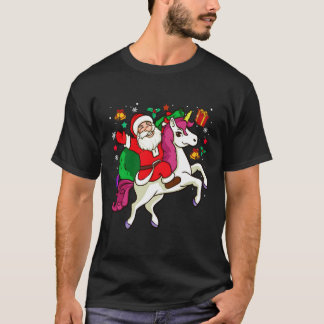 Camiseta Papais noeis Que Andam No Unicorn Lover Engraçado