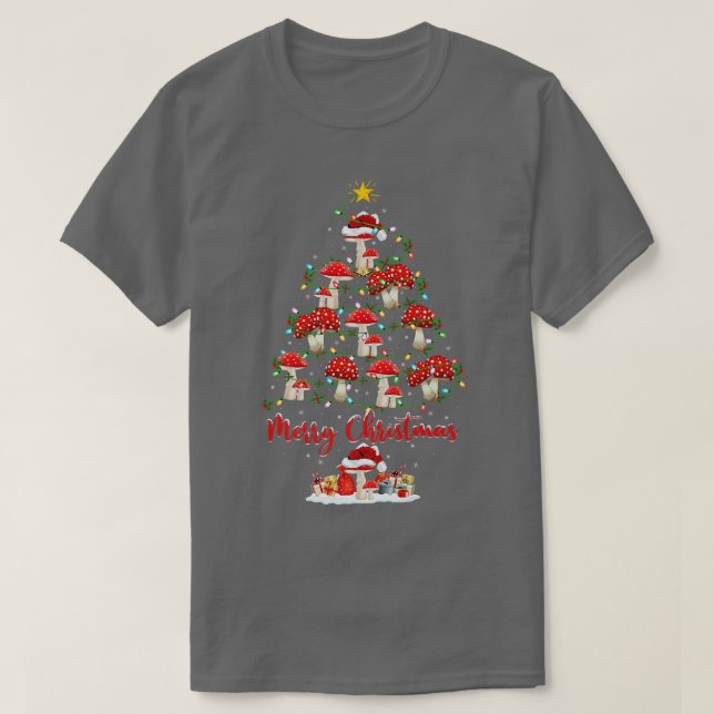 Camiseta Papais noeis que combinam  de Mushroom Lover Xmas  (Frente do Design)