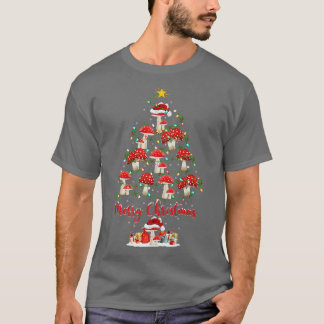 Camiseta Papais noeis que combinam de Mushroom Lover Xmas