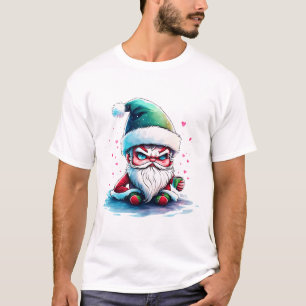Camiseta Papais noeis raivosos com uma taça de café