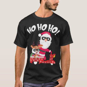 Camiseta Papais noeis Reindeer Corrida de Natal