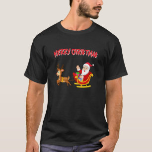 Camiseta Papais noeis Reindeer e xmas para dormir