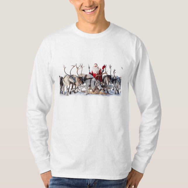 Camiseta Papais noeis-Reindeers (Frente)