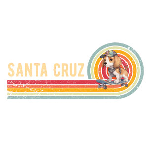 Camiseta Papais noeis Retro Cruz Skateboard Beagle