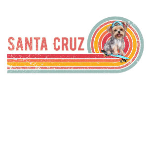 Camiseta Papais noeis Retro Cruz Skateboard Yorkshire Terri