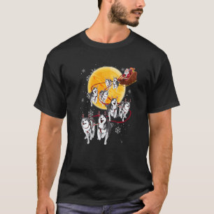Camiseta Papais noeis Ride Sleigh Siberian Hussein Christma