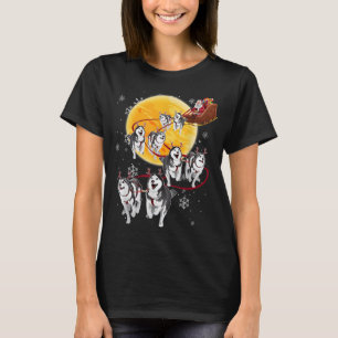 Camiseta Papais noeis Ride Sleigh Siberian Hussein Christma