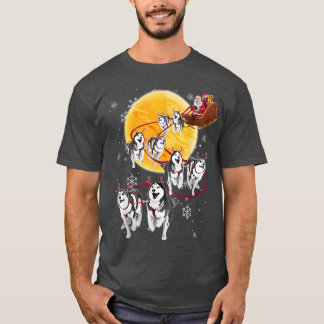 Camiseta Papais noeis Ride Sleigh Siberian Hussein Christma