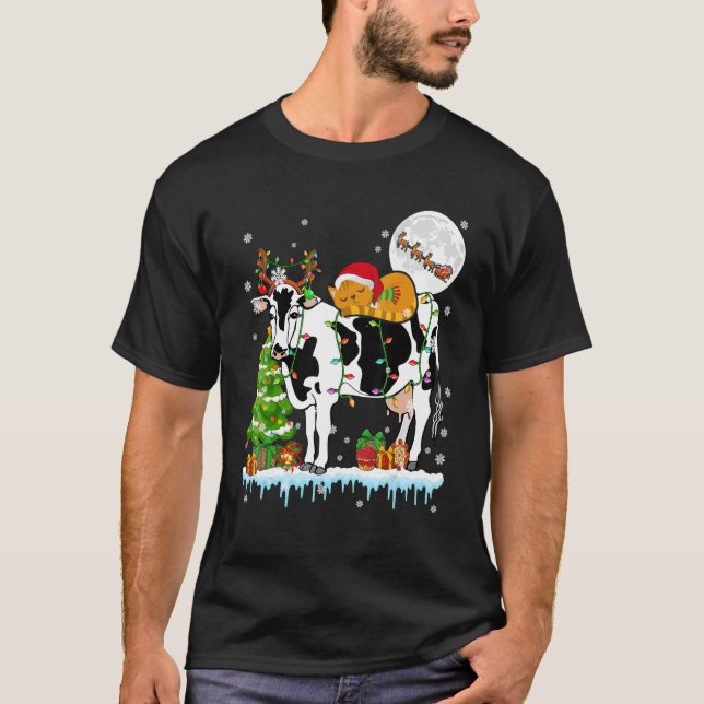 Camiseta Papais noeis Ridificação de Renas de Rebelde Fazen (Frente)