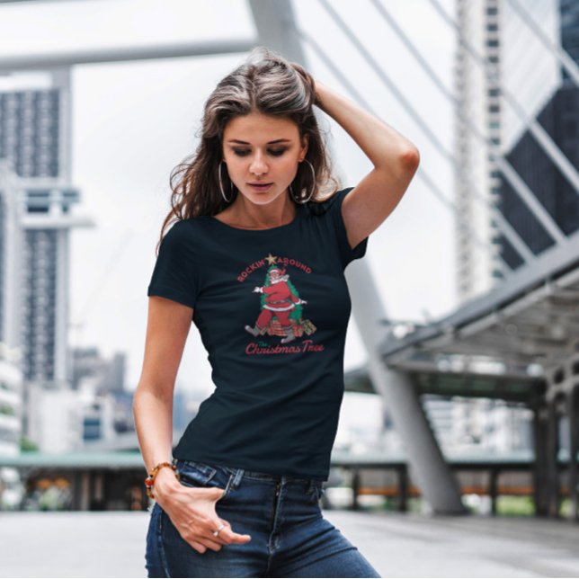 Camiseta Papais noeis Rockin (Criador carregado)
