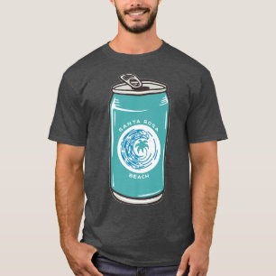 Camiseta Papais noeis Rosa Beach Florida FL Beer Can Soda P