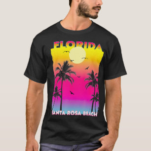 Camiseta Papais noeis Rosa Beach Flórida Fl verão vintage S