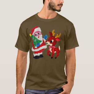 Camiseta Papais noeis Rudolph 70s Pipoca de plástico derret