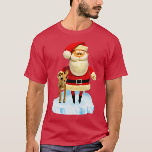 Camiseta Papais noeis Rudolph originais de 1964 marionetas