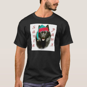 Camiseta Papais noeis Schipperke Paws