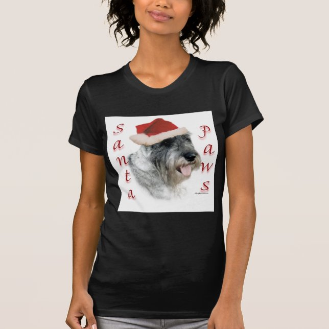 Camiseta Papais noeis Schnauzer Standard (Frente)