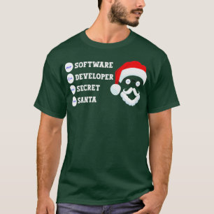 Camiseta Papais noeis secretos para desenvolvedores de soft
