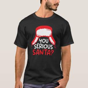 Camiseta Papais noeis Sérios Natal Pajama Feliz Feriado B