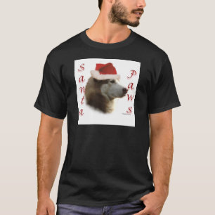 Camiseta Papais noeis Siberian Husky Paws