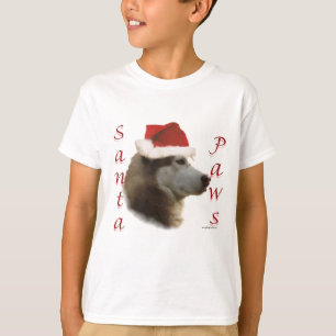 Camiseta Papais noeis Siberian Husky Paws