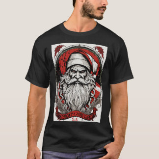 Camiseta Papais noeis Sinister Circle Tee: Arte Retro Vetor