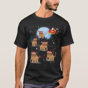 Camiseta Papais noeis Sleigh do Cocker Spaniel Lover Reinde