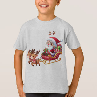 Camiseta Papais noeis Sleigh Ride Festive Christmas Gift fo