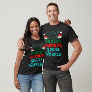 Camiseta Papais noeis sociais favoritos, Feliz Natal