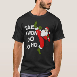 Camiseta Papais noeis Taekwondo Como Design de Natal