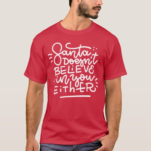 Camiseta Papais noeis também não acreditam em você (Frente)