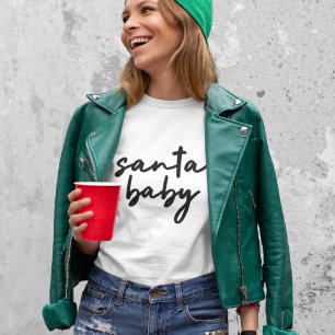 Camiseta Papais noeis Tendência de Natal Moderna Minimal