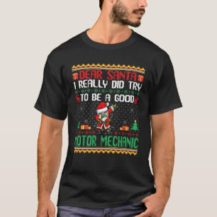Camiseta Papais noeis tentam ser um bom Cristo mecânico eng