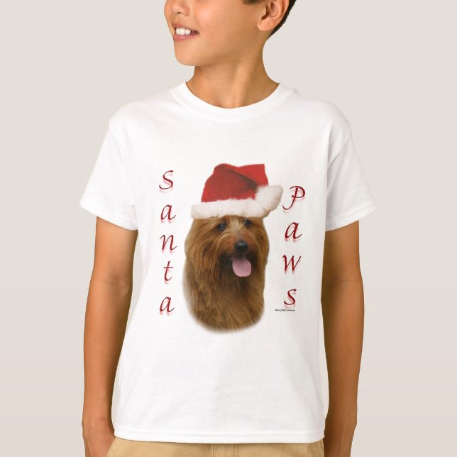 Camiseta Papais noeis Terrier australianos (Frente)
