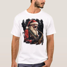 Camiseta Papais noeis Tocando a ideia de presente do Xmas S