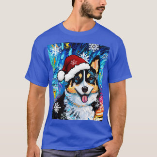 Camiseta Papais noeis Tricolor Corgi