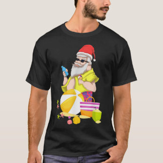 Camiseta Papais noeis tropicais de água doce no Havaí no ve