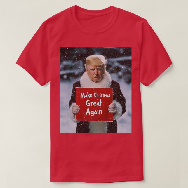 Camiseta Papais noeis Trump: "Faça Excelente de Natal novam (Frente do Design)