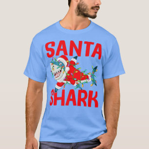 Camiseta Papais noeis Tubarões de Natal Sharkmas