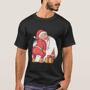 Camiseta Papais noeis Twerk Engraçado Cláusula De Cartoon D